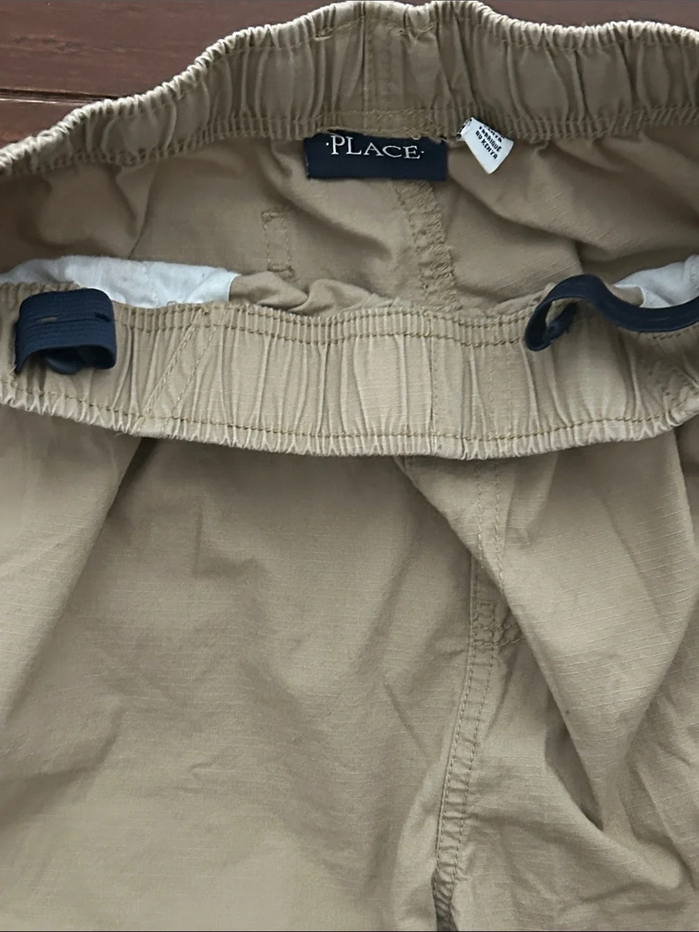 The Children's Place Khaki Cargo Shorts - Tan - 2 pair